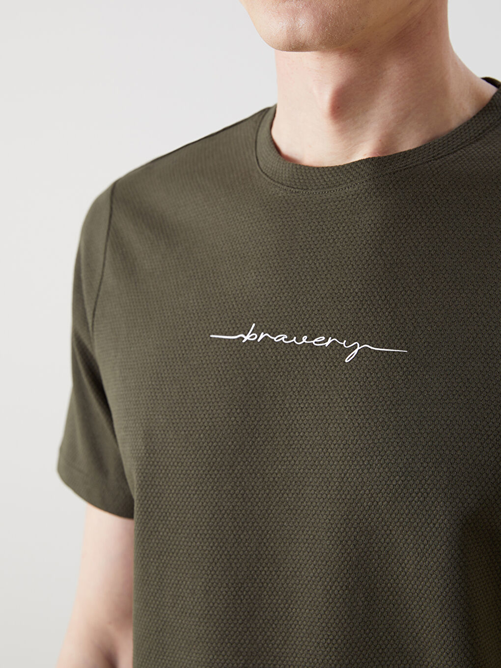 Κοντομάνικο Μπλουζάκι Ανδρικό με Στρογγυλή Λαιμόκοψη-5