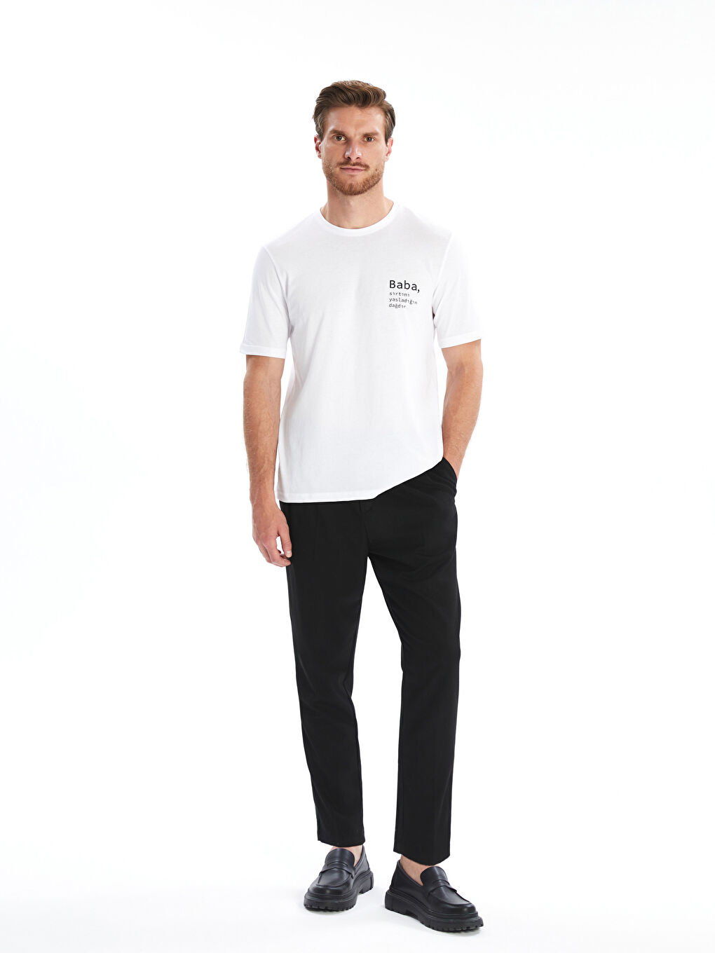 LCWAIKIKI Classic Crew Neck Jersey Men's T-Shirt -S5RP55Z8-Q6K