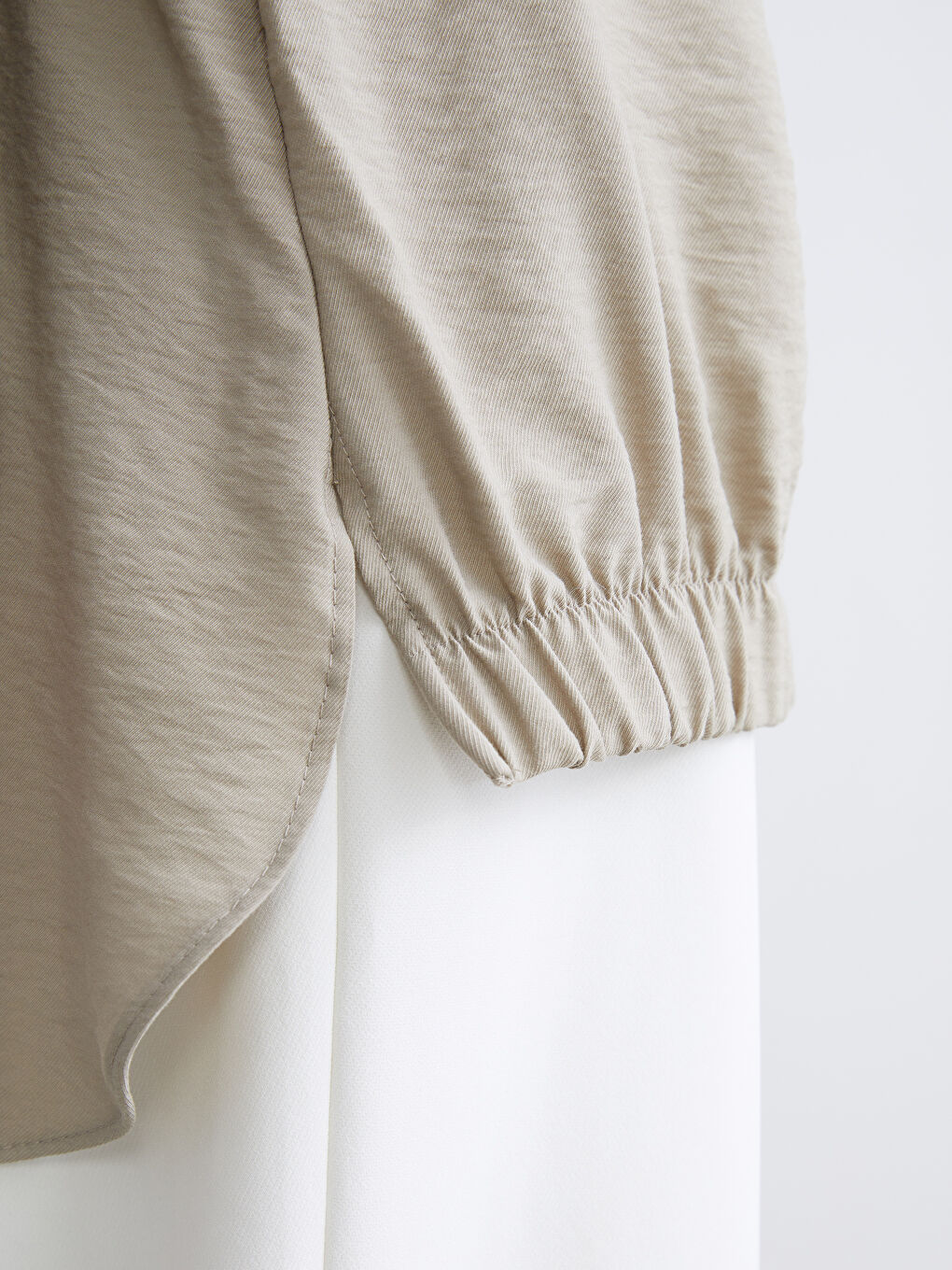 Haki Kapüşonlu Kadın Ceket-3