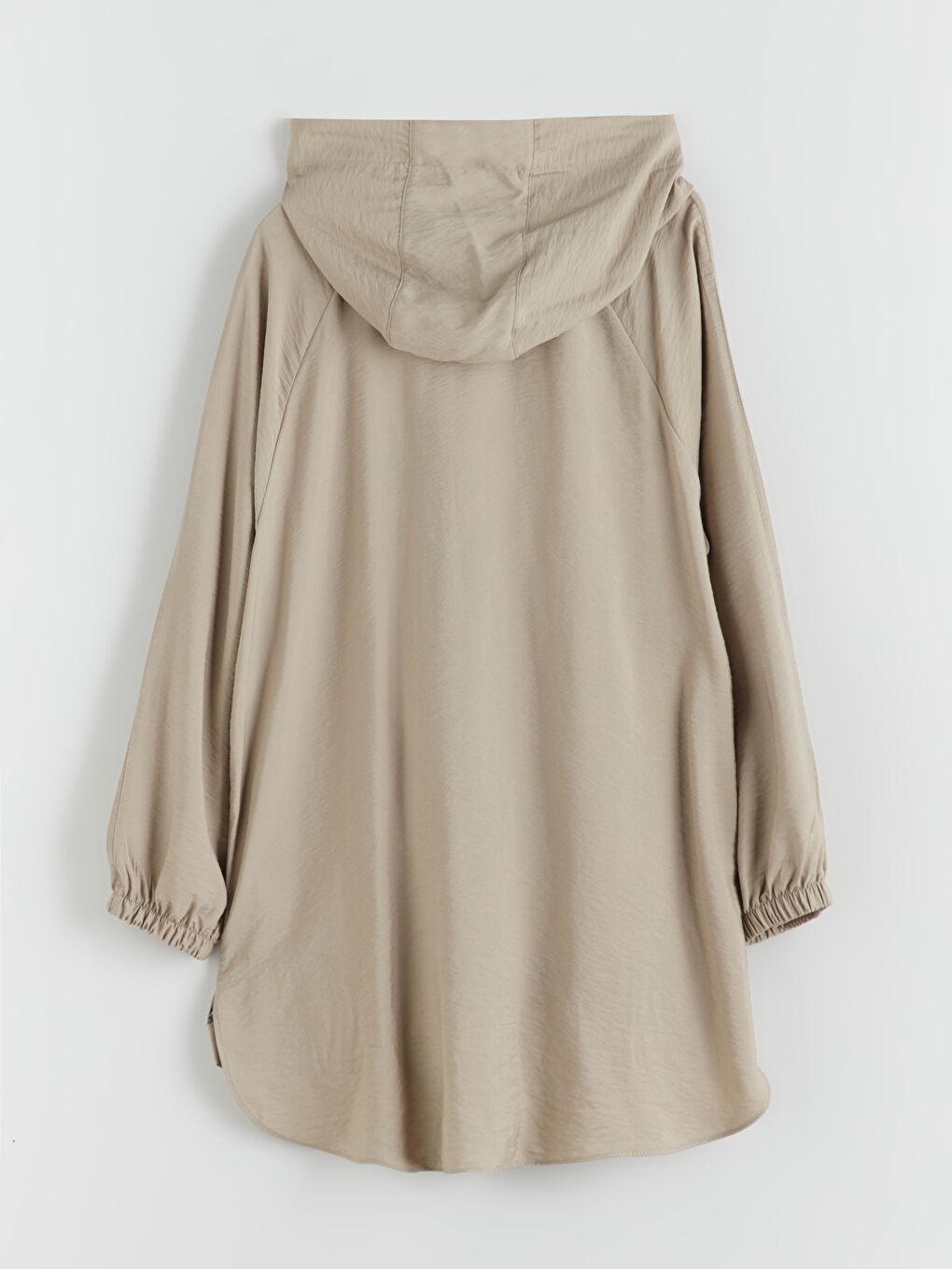 Haki Kapüşonlu Kadın Ceket-6