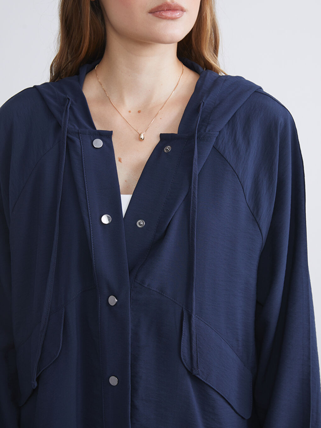 LCWAIKIKI Classic Hooded Women's Jacket -S5RP80Z8-HRC