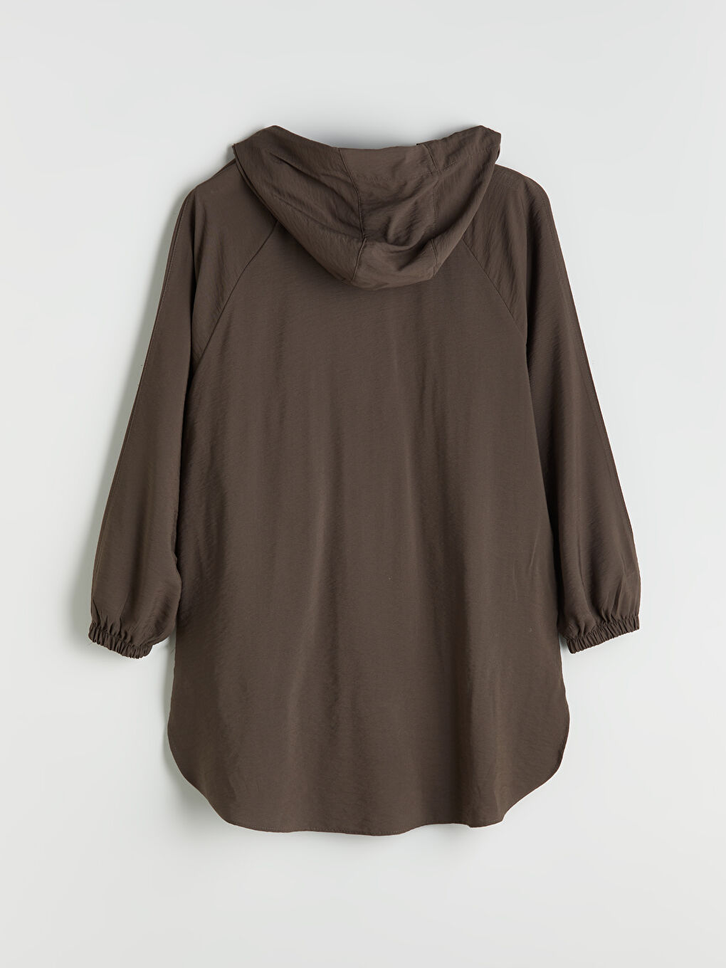 Kahverengi Kapüşonlu Kadın Ceket-6