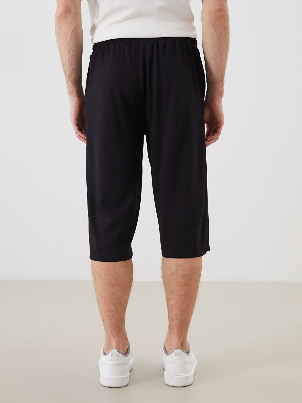 Siyah Standart Kalıp Erkek Şort-7