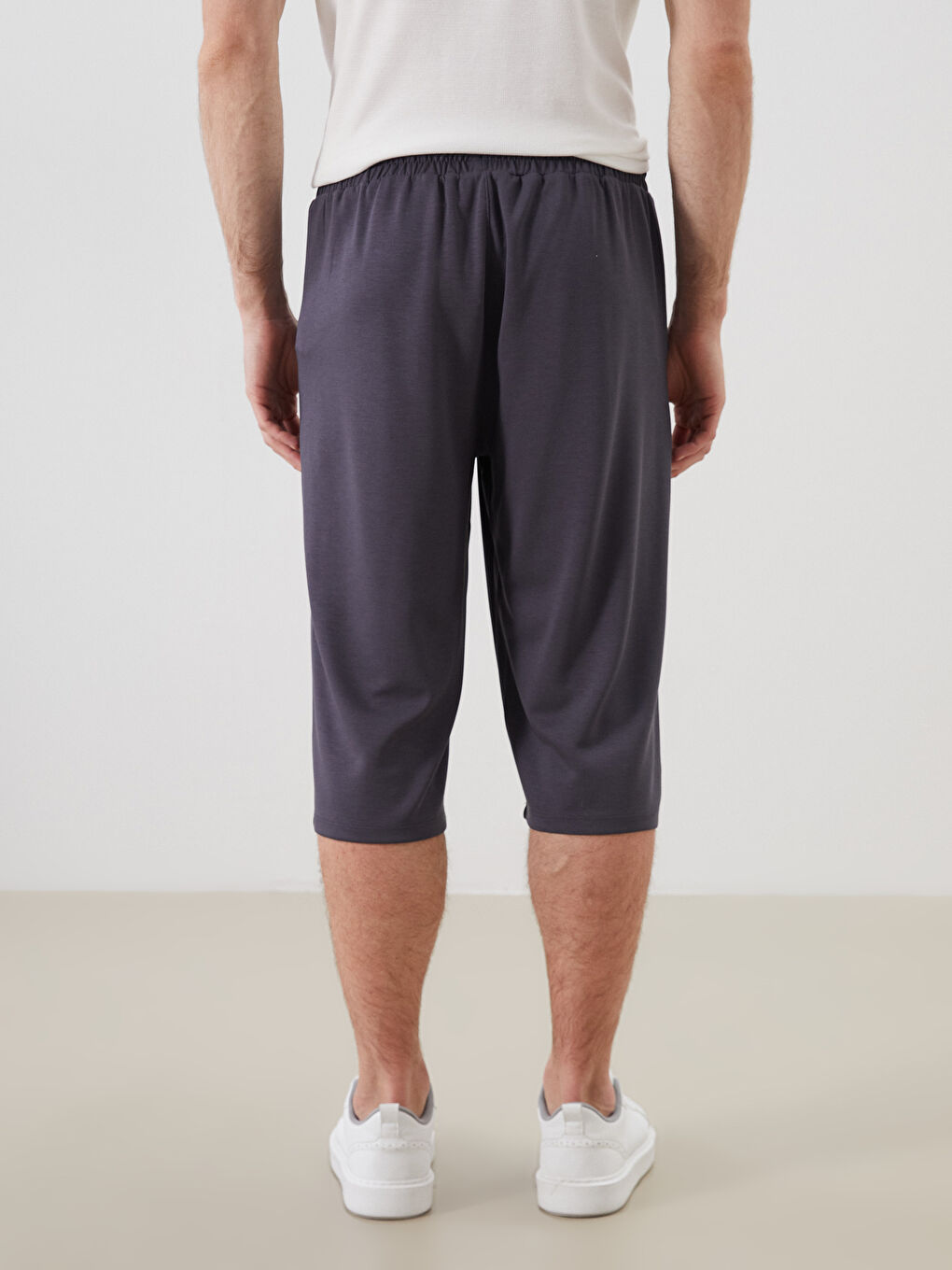 Antrasit Standart Kalıp Erkek Şort-3