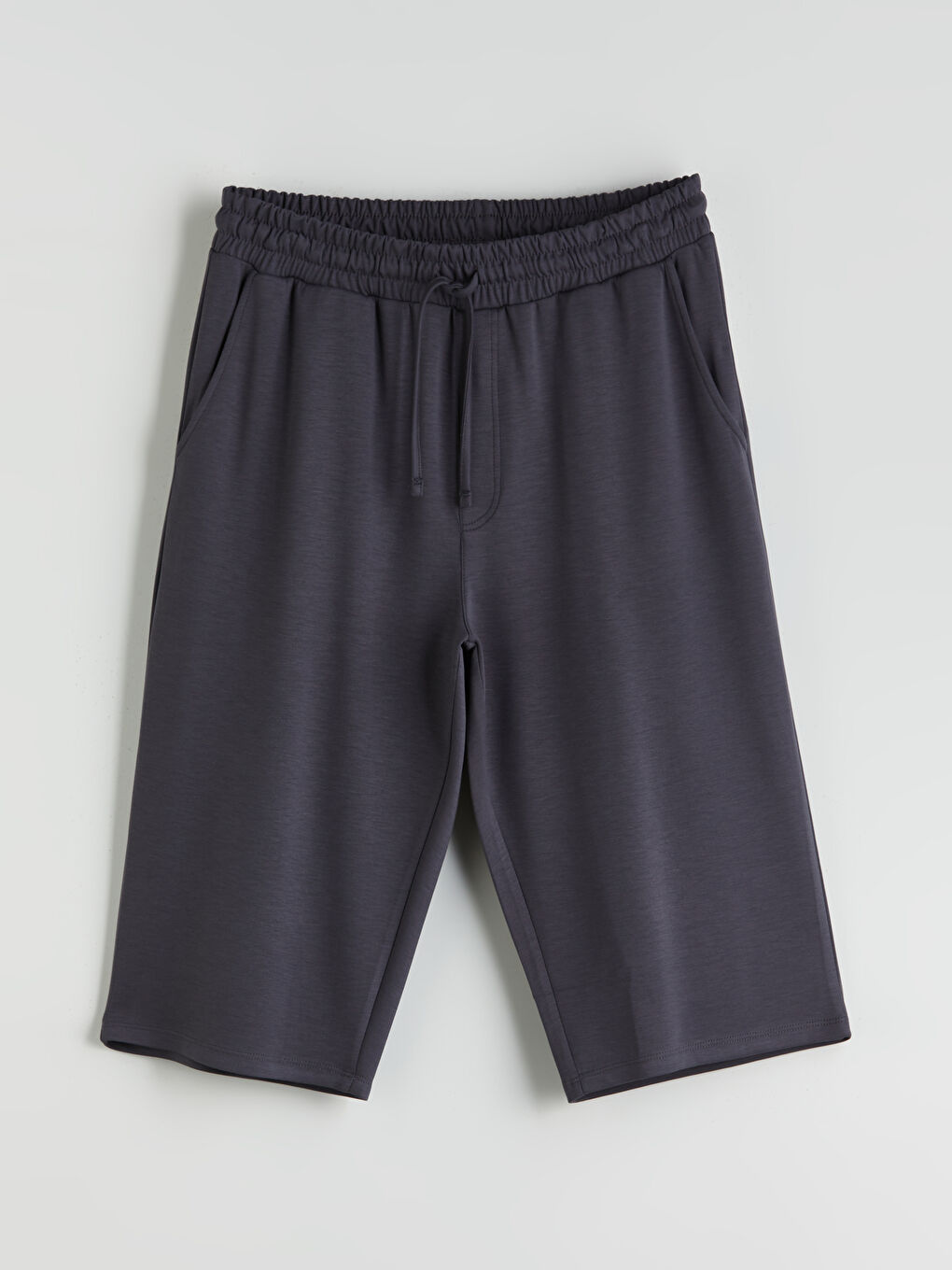 Antrasit Standart Kalıp Erkek Şort-4