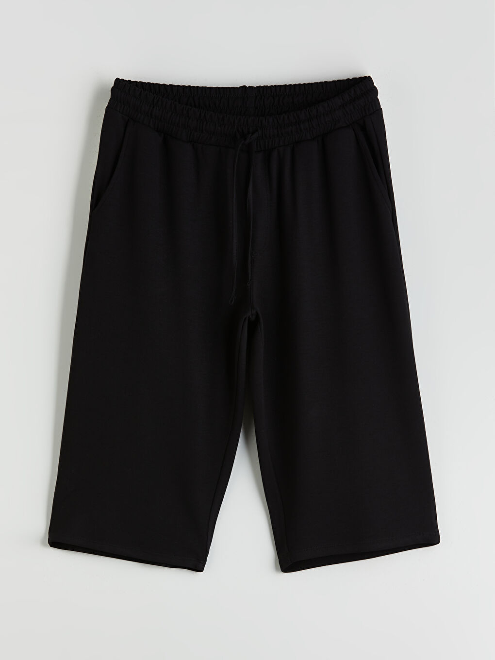 Siyah Standart Kalıp Erkek Şort-8