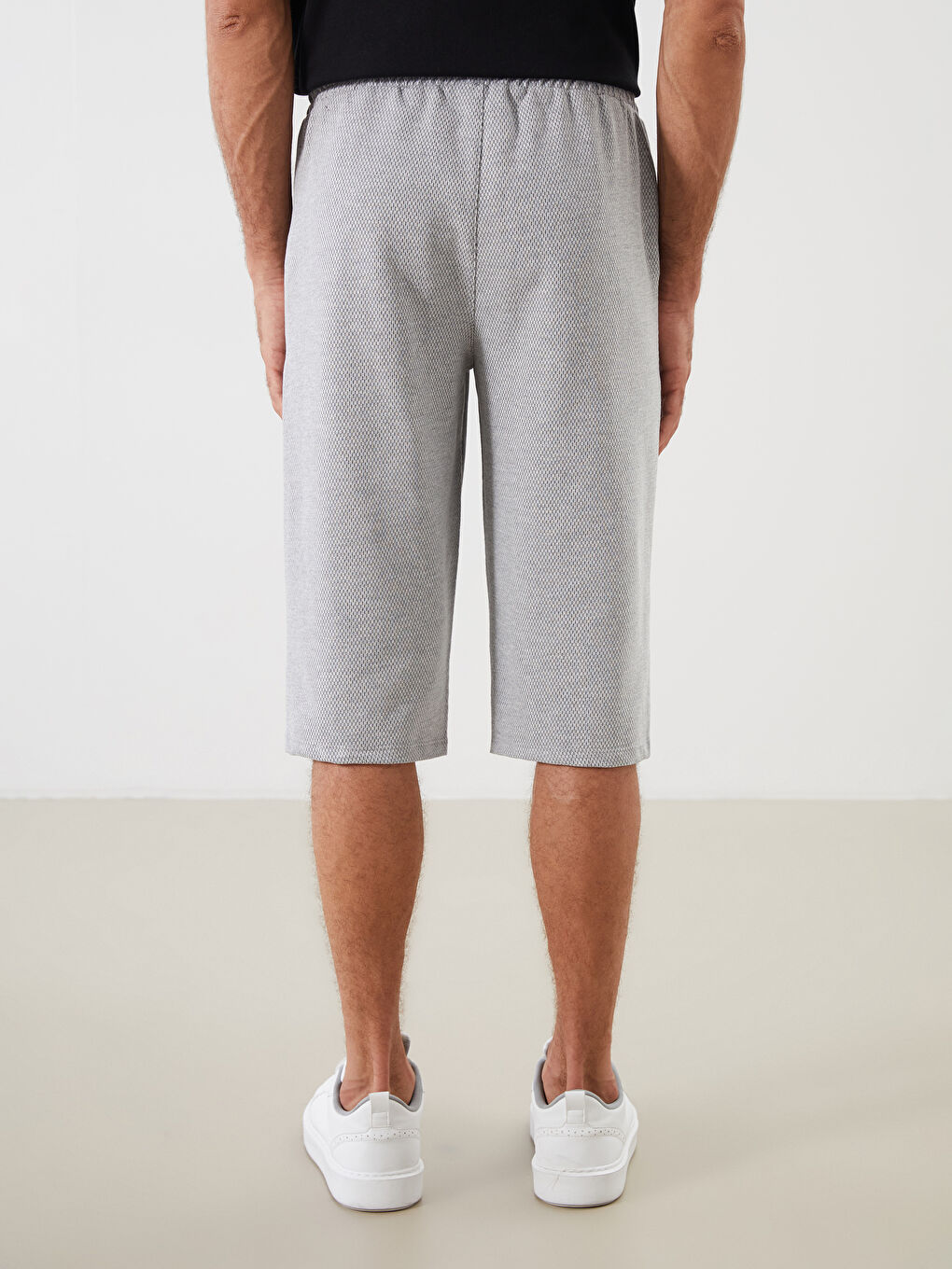 Gri Standart Kalıp Erkek Şort-3