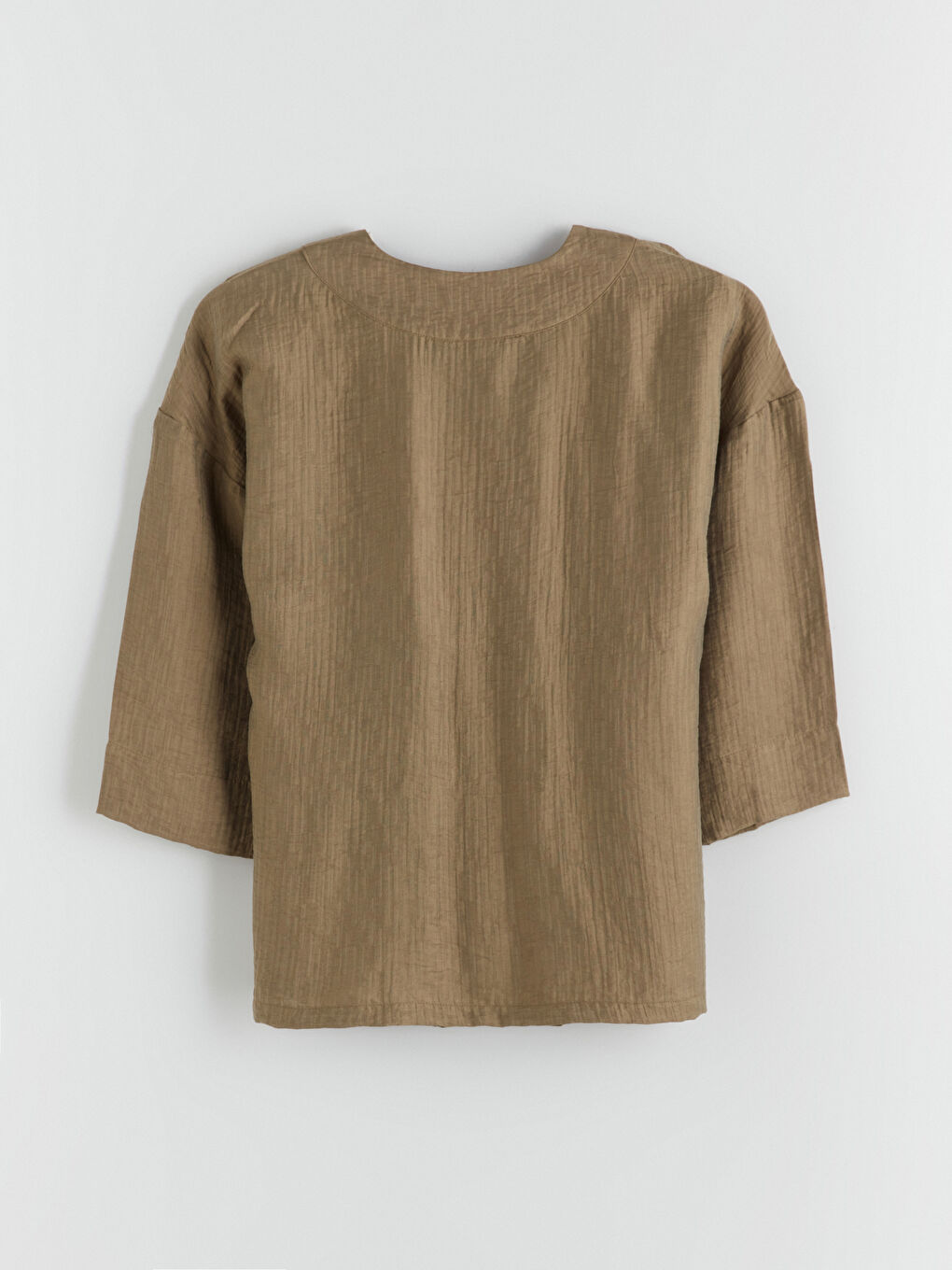 V Neck Textured Women's Kimono-6