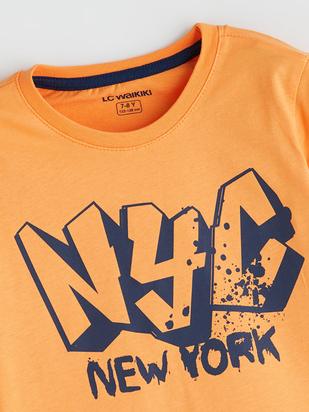 Crew Neck New York Printed Boys' Shorts Pyjamas Set -S5RQ14Z4-KY7