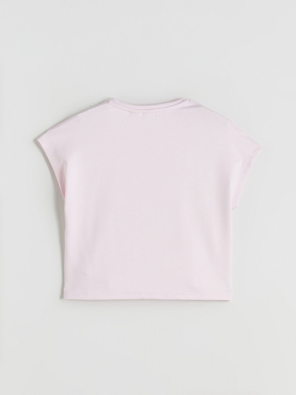 Pembe Stitch ve Angel Baskılı Kız Çocuk Tişört ve Şort Etek-3