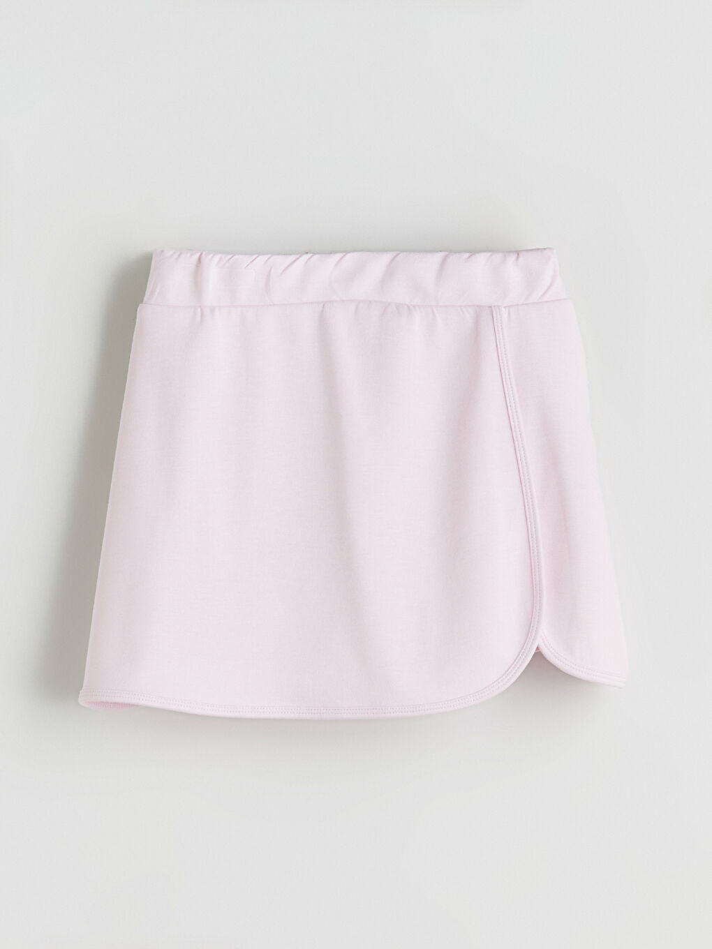 Pembe Stitch ve Angel Baskılı Kız Çocuk Tişört ve Şort Etek-4