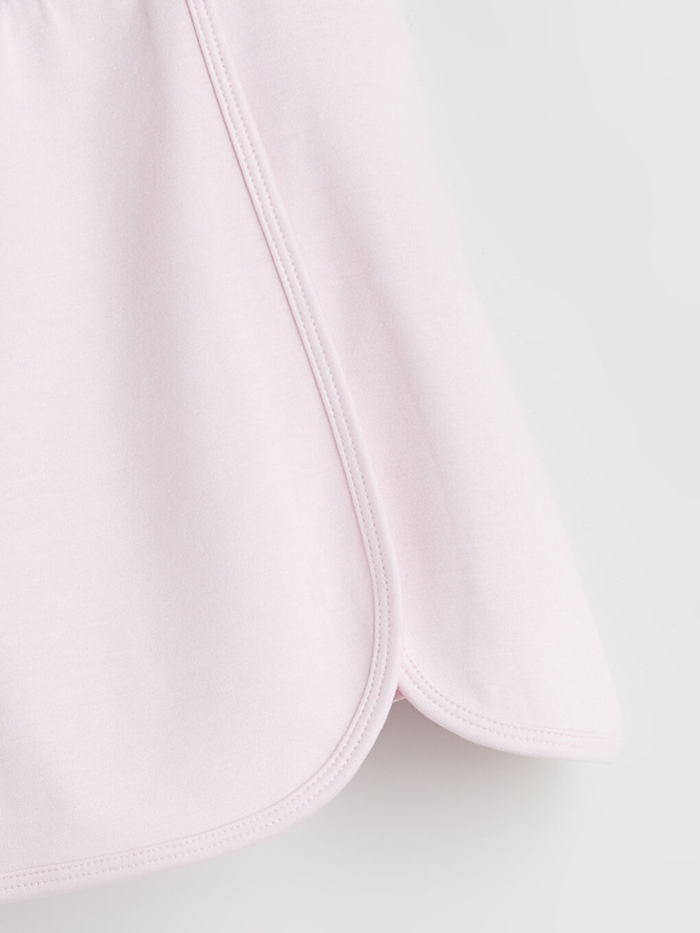 Pembe Stitch ve Angel Baskılı Kız Çocuk Tişört ve Şort Etek-5