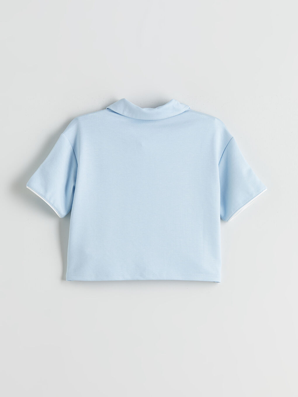 Mavi Polo Yaka Kız Çocuk Tişört ve Pantolon-2