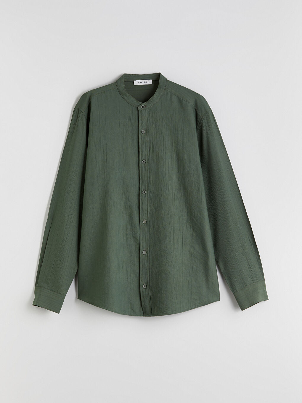 LCW Vision Regular Fit Grandad Collar Long Sleeve Men's Shirt -S5RQ33Z8-HDA