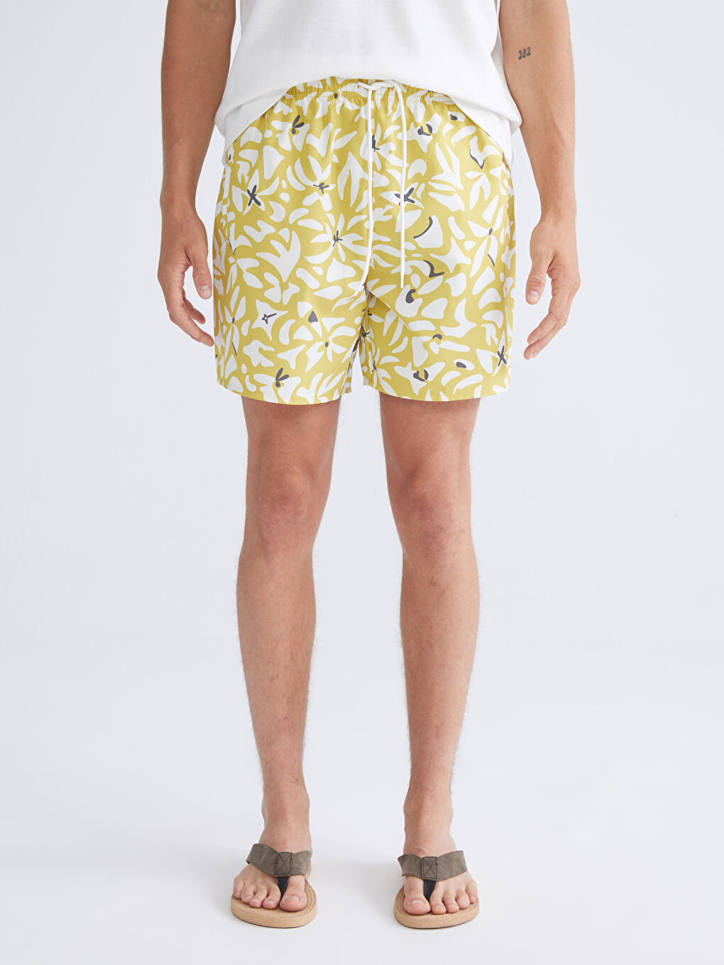 LCW SWIMWEAR شۆرتی مەلەکردنی نەخشدار بۆ پیاوان -S5RQ52Z8-LUG