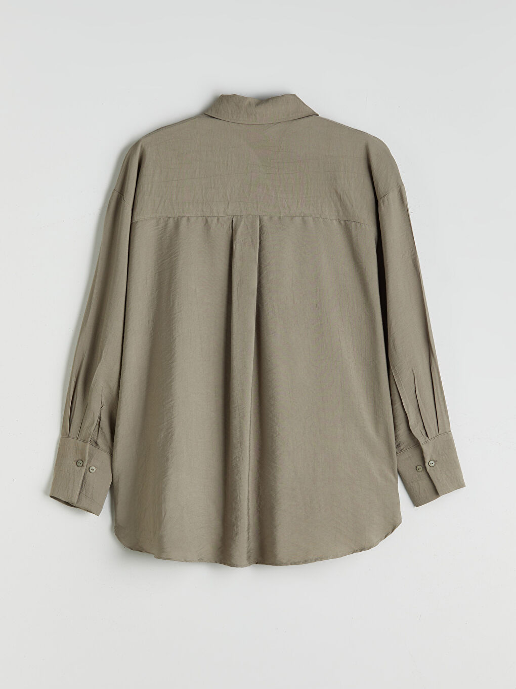 Haki Dokulu Kadın Gömlek-5