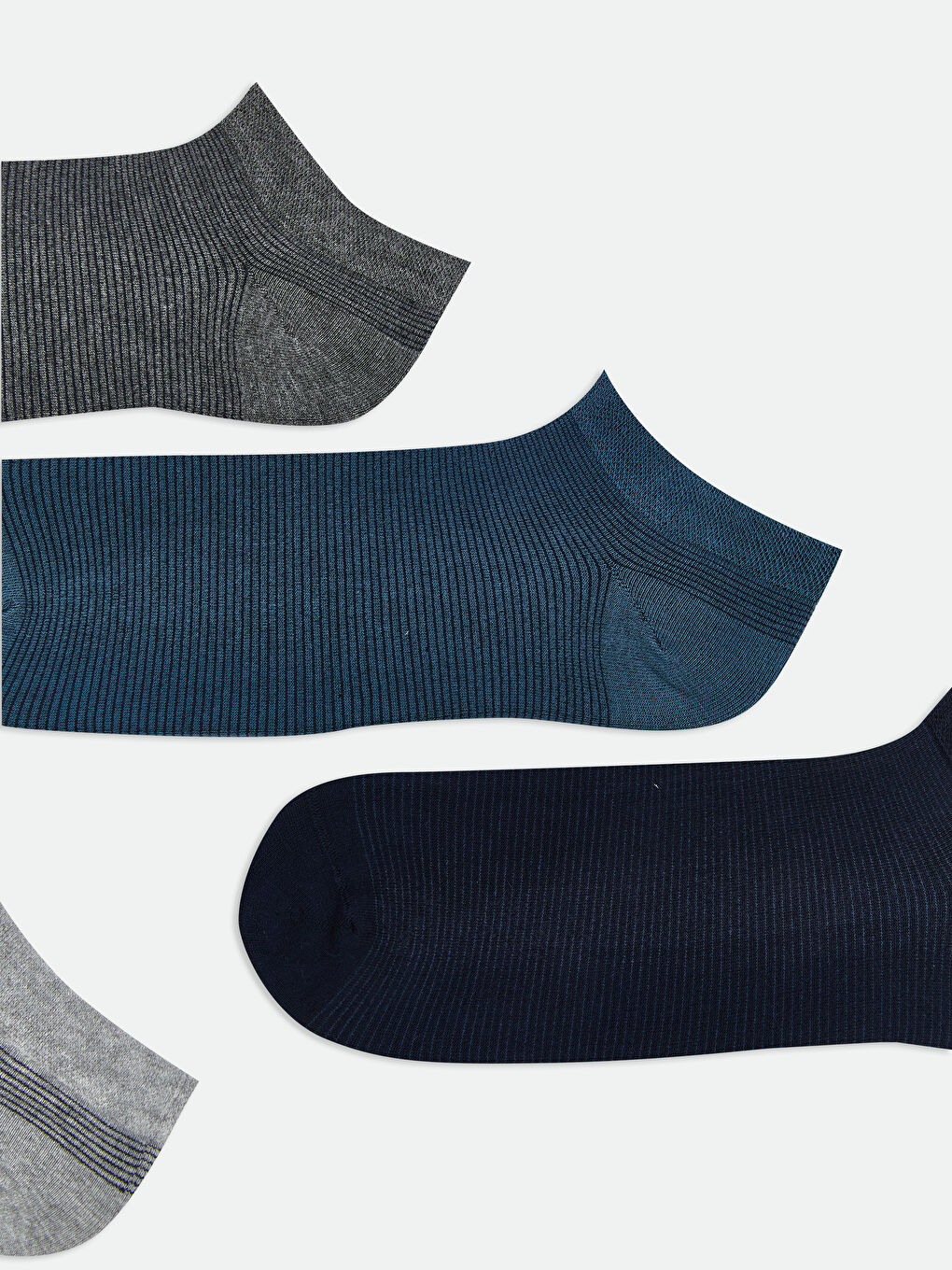 Karışık Çizgili Erkek Patik Çorap 5'li-1