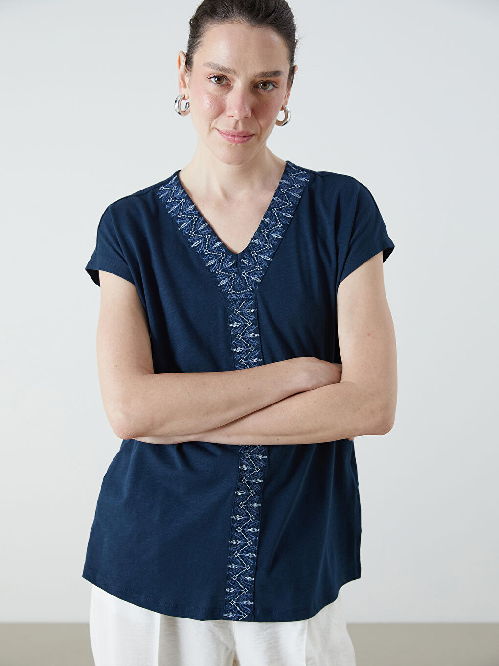 LCW Grace Woman NAVY Blouse -S5RR13Z8-E1J