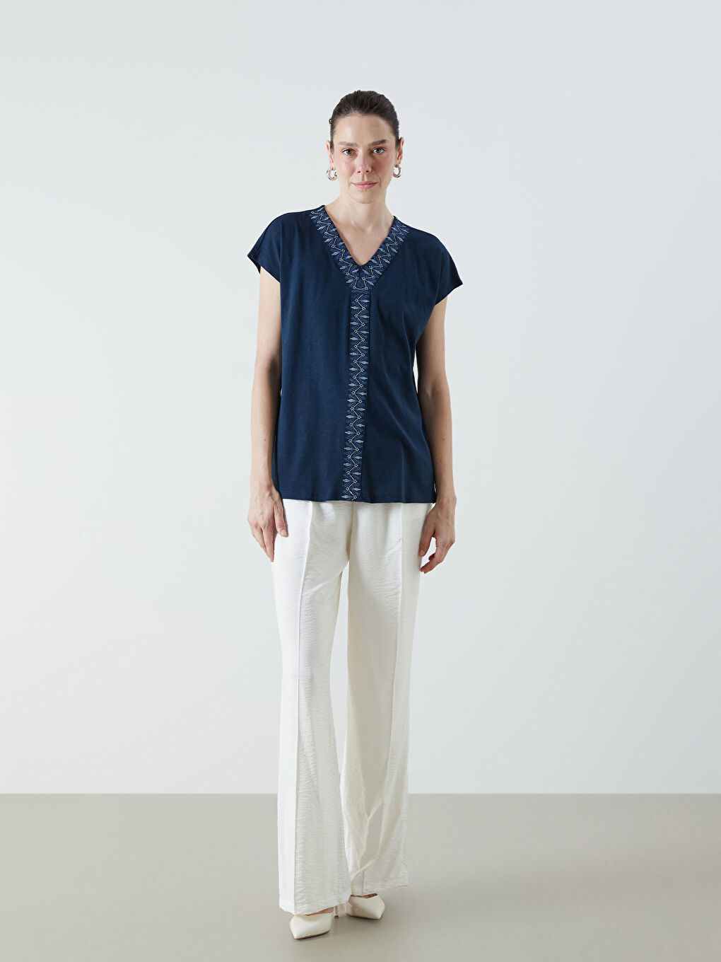 LCW Grace Woman NAVY Blouse -S5RR13Z8-E1J