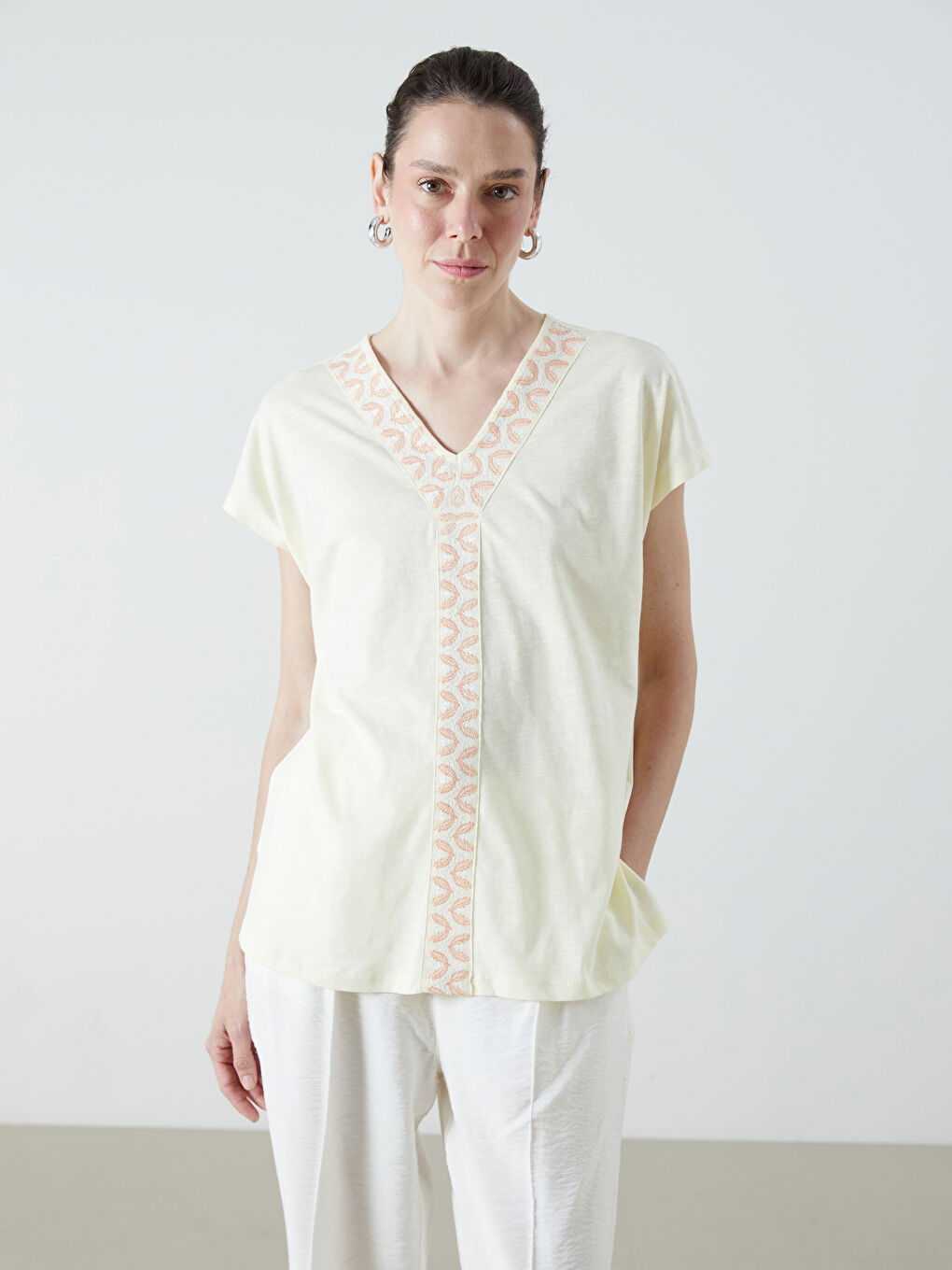 LCW Grace Woman YELLOW Blouse -S5RR13Z8-FDQ