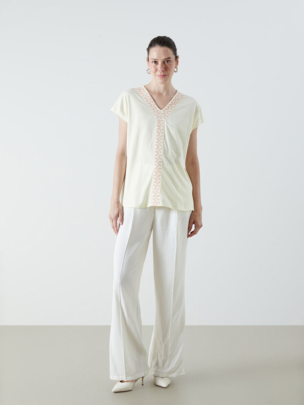 LCW Grace Woman YELLOW Blouse -S5RR13Z8-FDQ