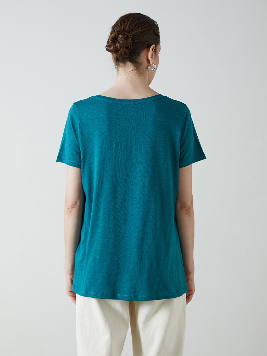 LCW Grace Crew Neck Women's T-Shirt -S5RR20Z8-HSH