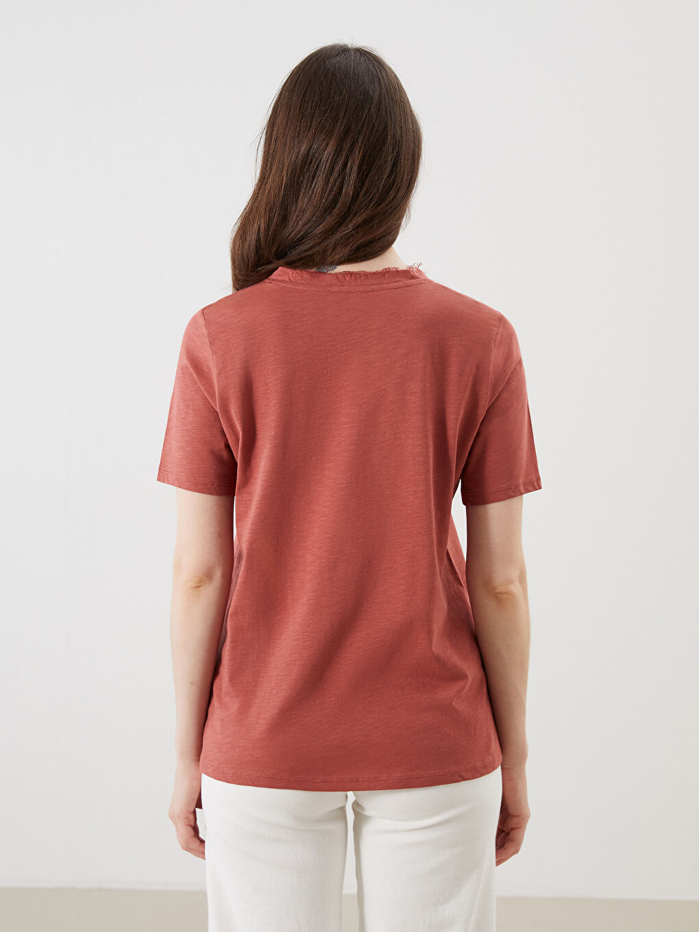 LCW Grace V Neck Women's T-Shirt -S5RR21Z8-H2X