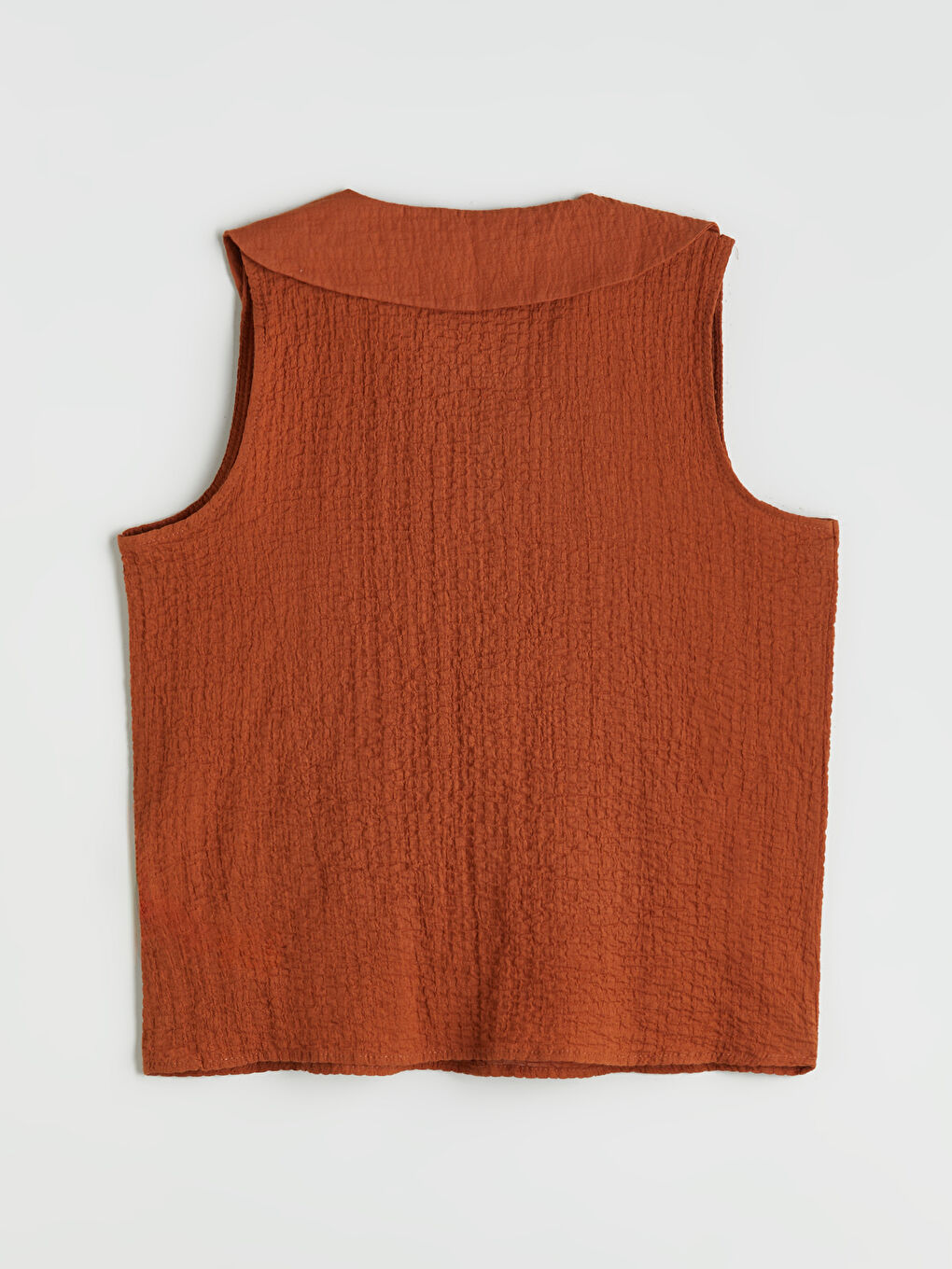 Kırmızı Bebe Yaka Dokulu Bluz-5