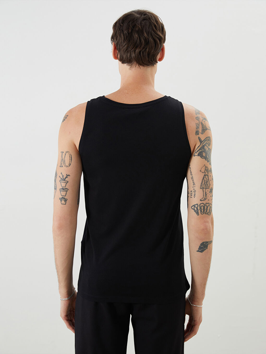 Crew Neck Printed Men's Sleeveless T-Shirt-3