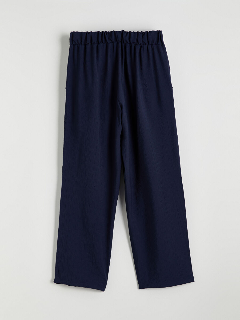 LCWAIKIKI Classic Elasticated Waist Textured Women's Trousers -S5RR57Z8-HPN