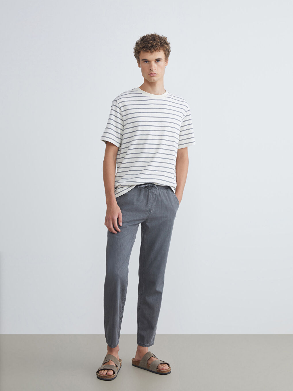 Antrasit Straight Fit Erkek Jean Pantolon