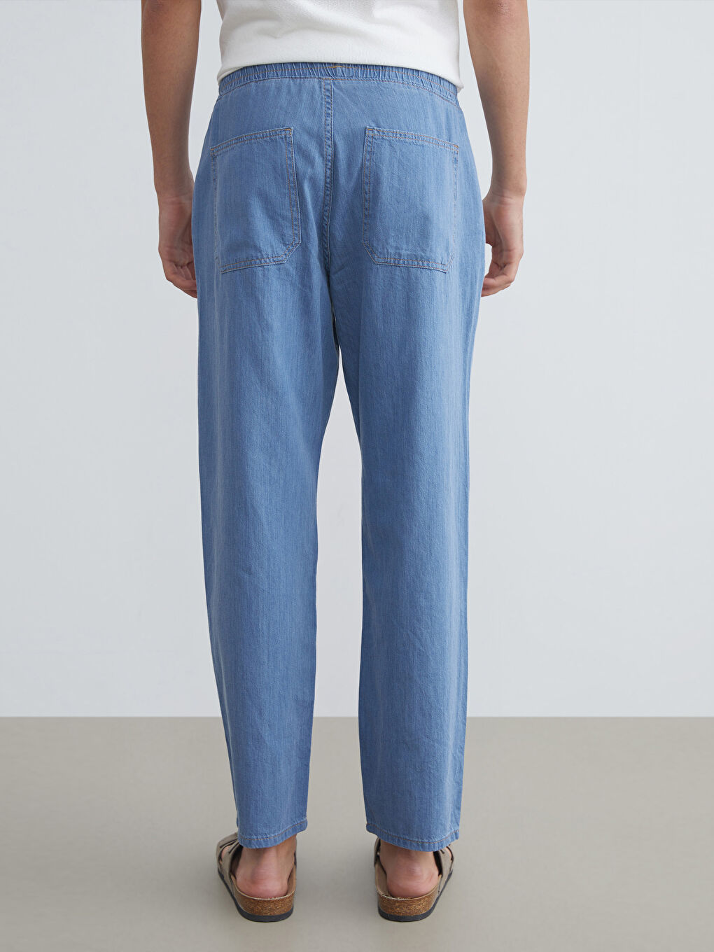 İndigo Baggy Fit Erkek Jean Pantolon-3