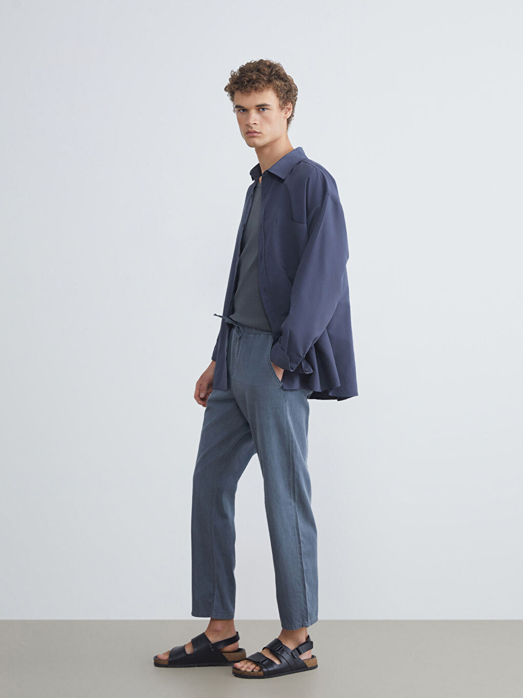 İndigo Loose Fit Erkek Jean Pantolon