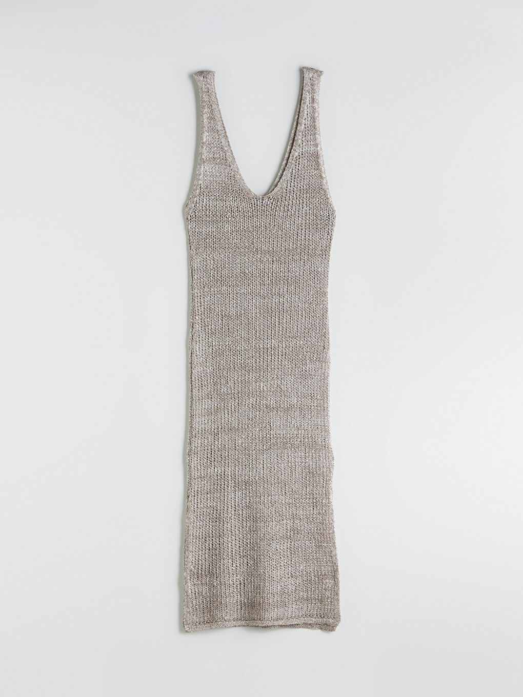 V-Neck Hole-Knitted Beach Dress -S5RR77Z8-ELJ