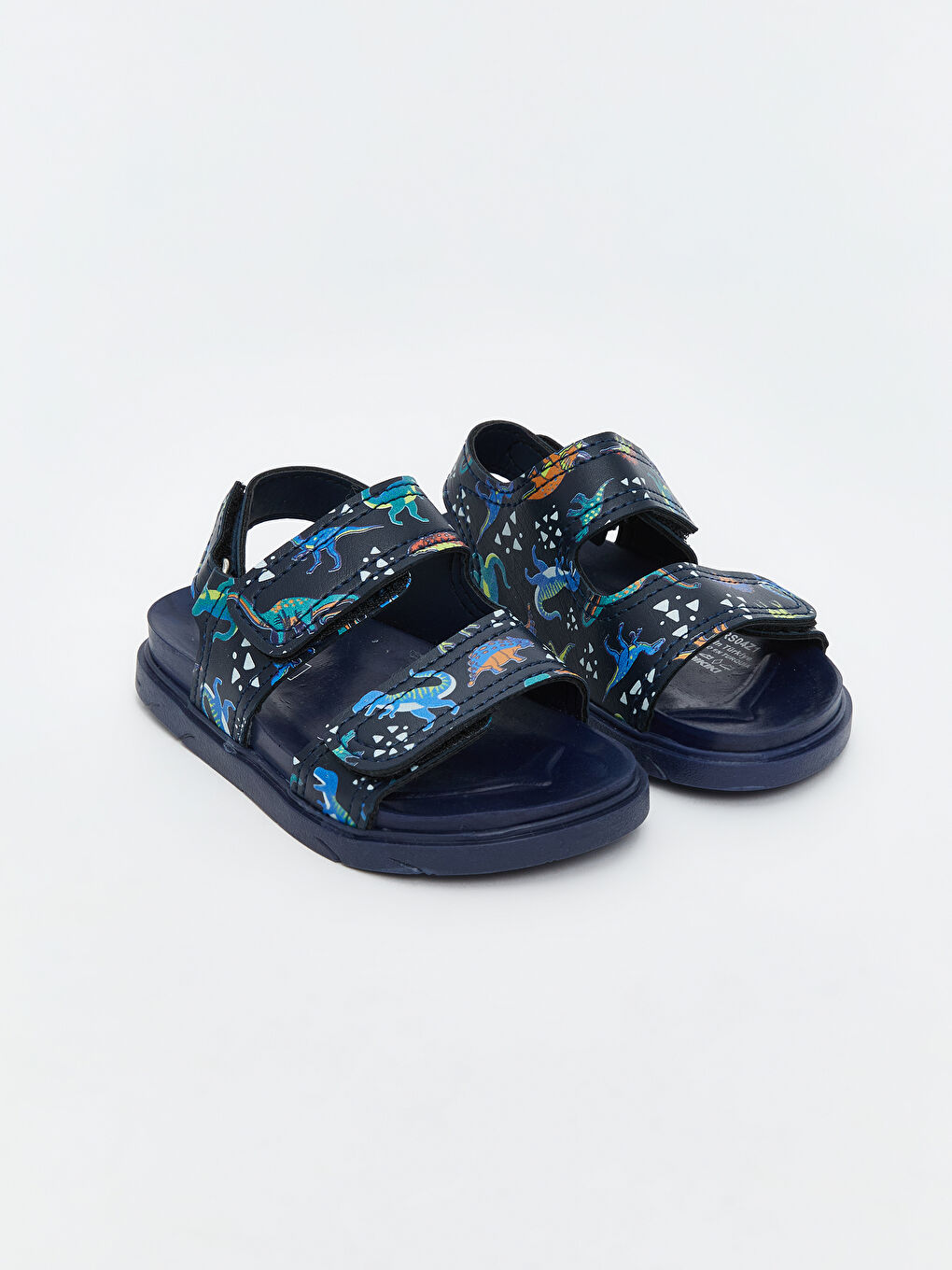 Lacivert Cırt Cırtlı Erkek Bebek Sandalet