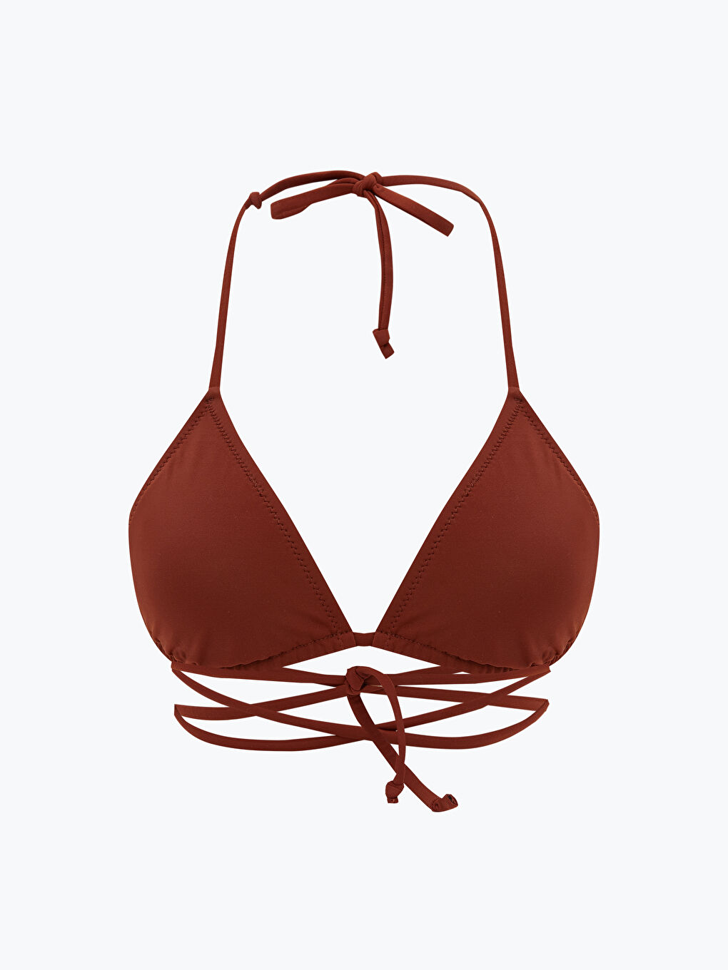 LCW DREAM Plain Halter Neck Detail Women's Bikini Top -S5RS10Z8-CXL