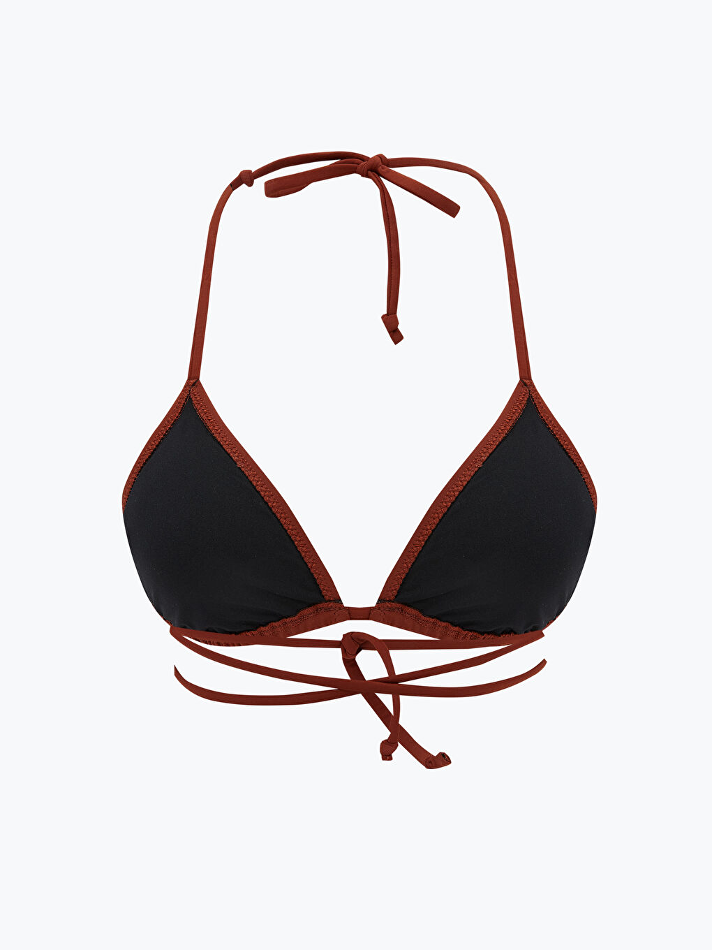 LCW DREAM Plain Halter Neck Detail Women's Bikini Top -S5RS10Z8-CXL