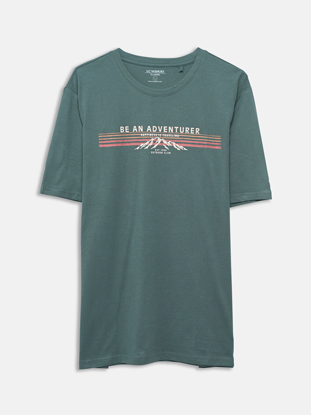 Crew Neck Printed Men's T-Shirt-4