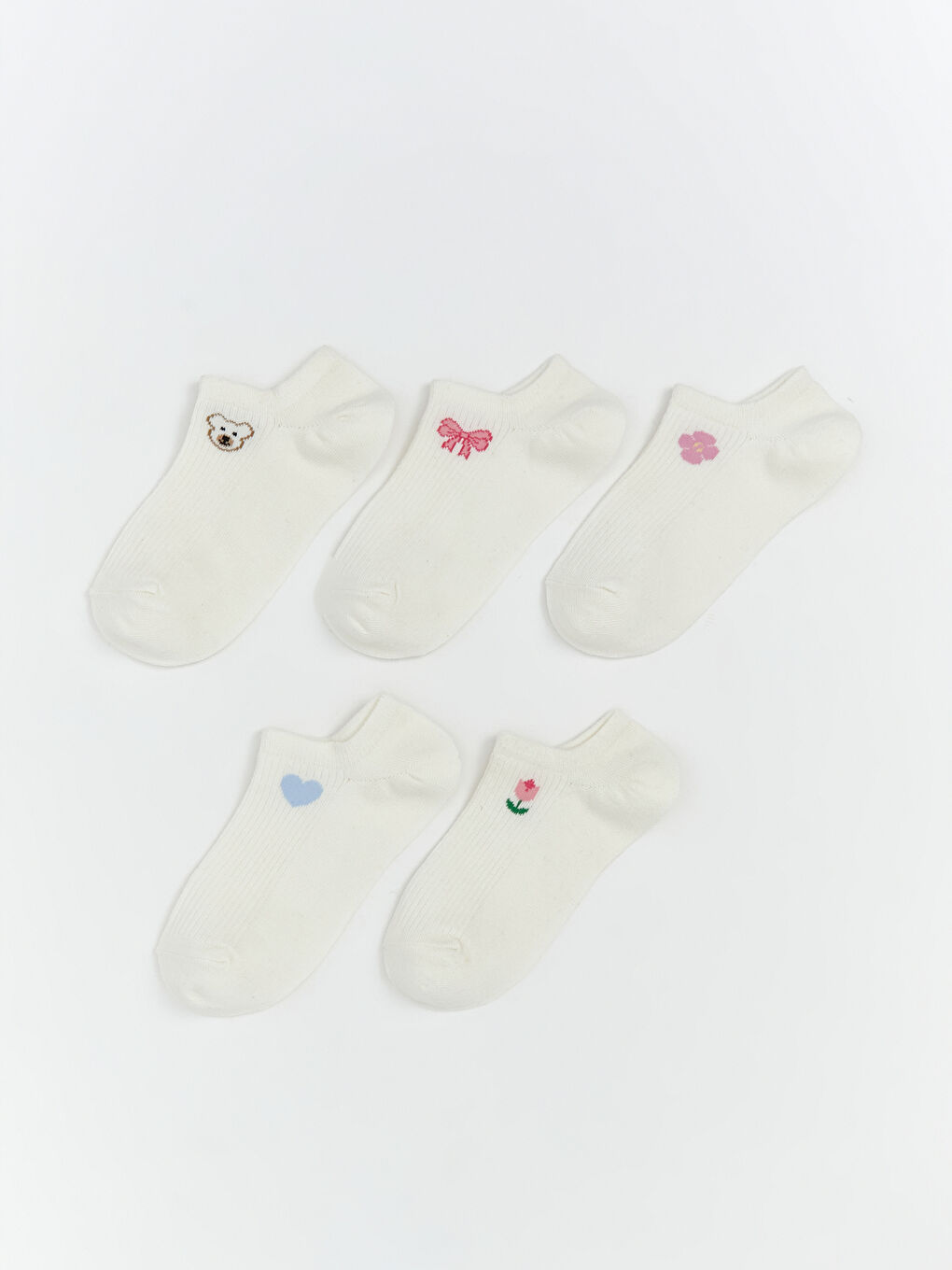 Printed Women's Trainer Socks 5 Pack -S5RS20Z8-FDU