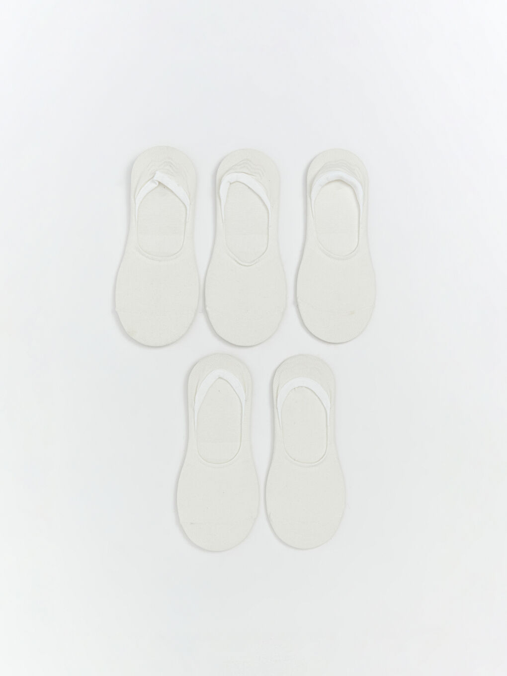 Women's Plain Invisible Socks 5 Pack