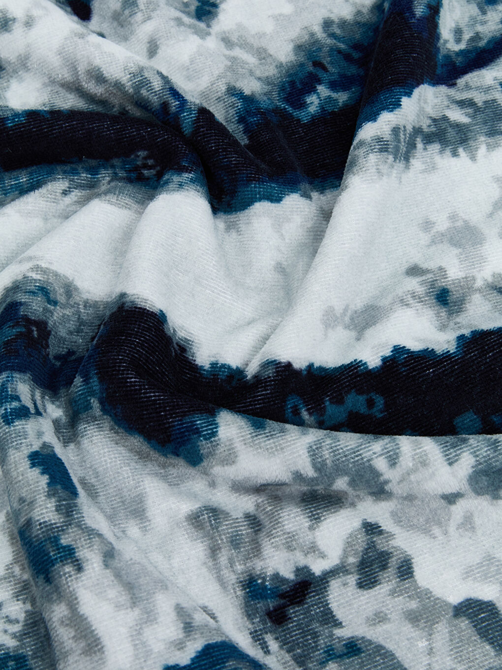 Lacivert Baskılı Erkek Pamuklu Plaj Havlusu 70x150 cm-2