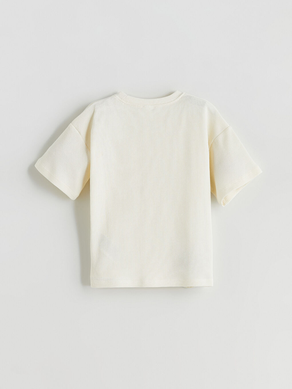 Gri Bisiklet Yaka Erkek Çocuk Tişört-2