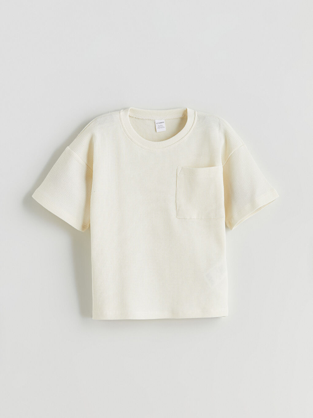 Gri Bisiklet Yaka Erkek Çocuk Tişört