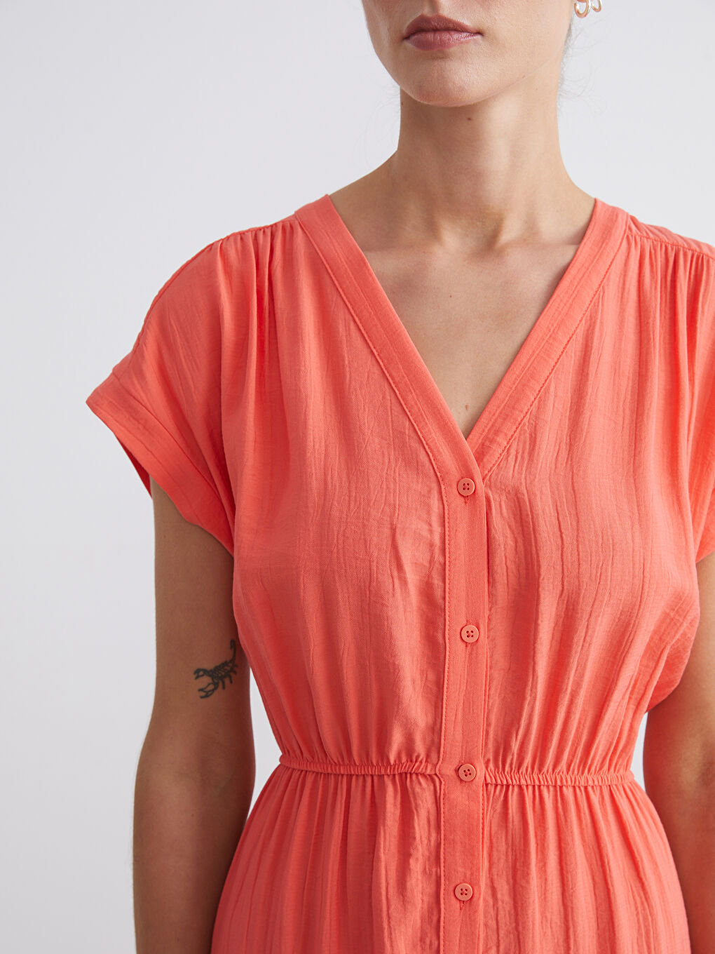 LCWAIKIKI Classic Woman ORANGE Dress -S5RS49Z8-D7W