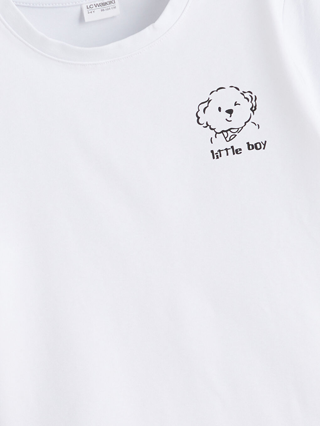 Beyaz Baskılı Erkek Çocuk Şortlu Pijama Takımı-2