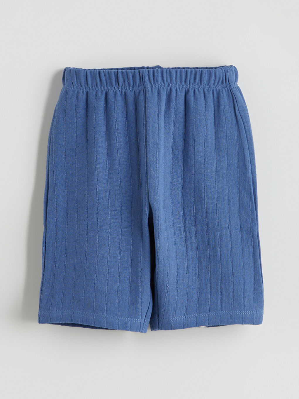 Beyaz Baskılı Erkek Çocuk Şortlu Pijama Takımı-4