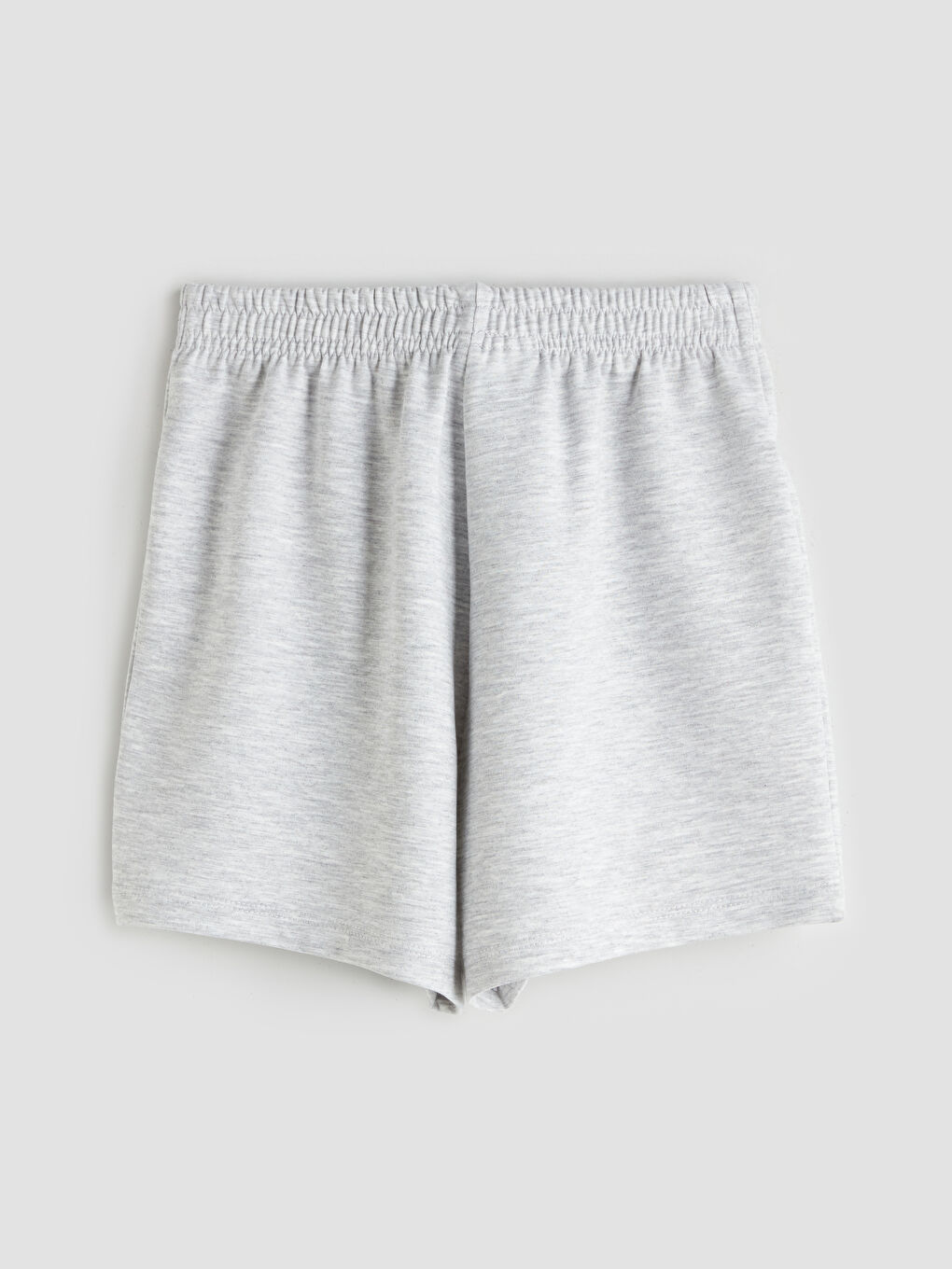Gri Basic Beli Lastikli Kız Çocuk Şort-1