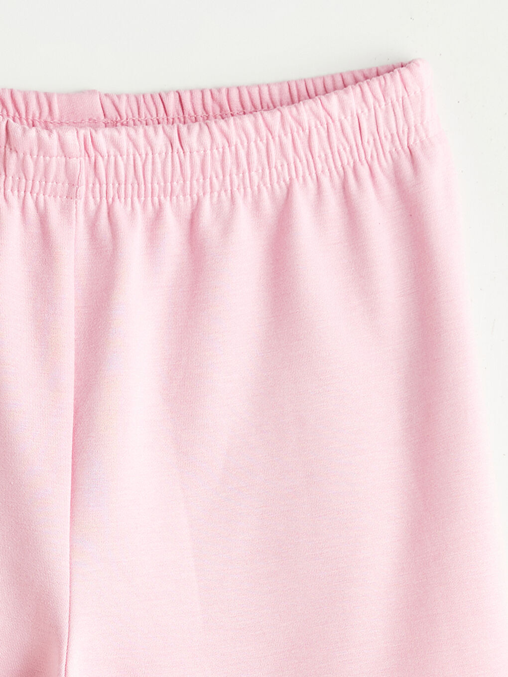 Pembe Basic Beli Lastikli Kız Çocuk Şort-2