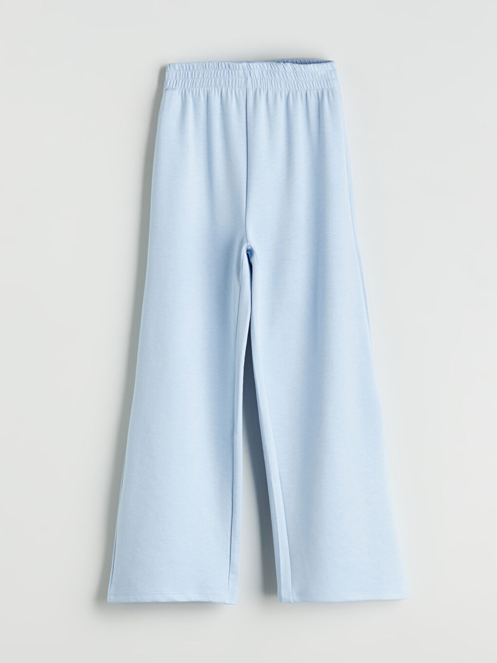 Mavi Beli Lastikli Kız Çocuk Eşofman Alt-1