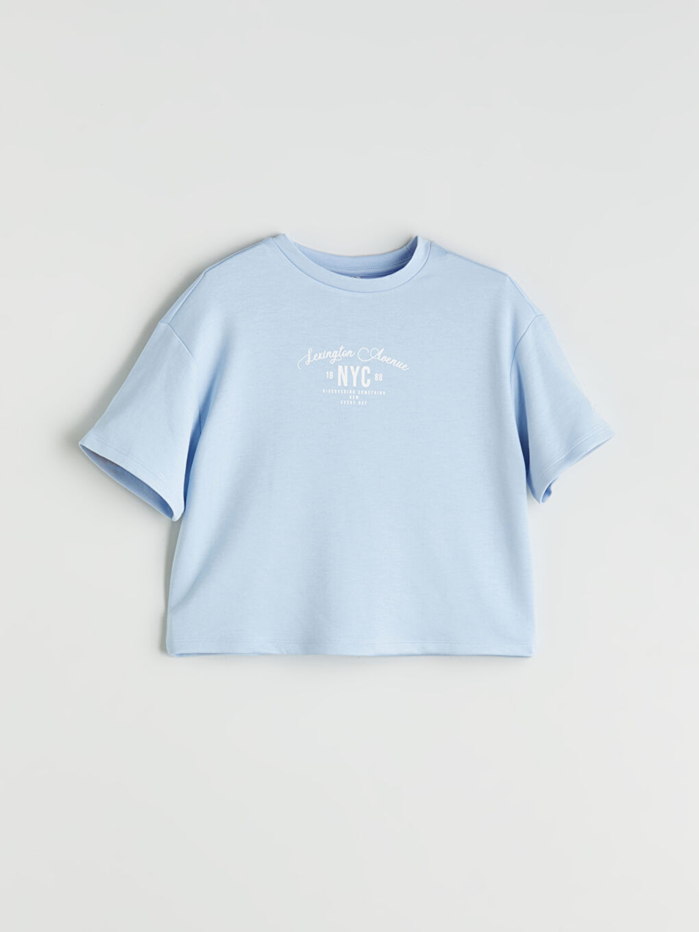 LCW Kids Crew Neck Girls' T-shirt and Trousers -S5RS60Z4-FMR